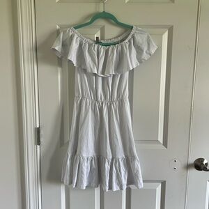 ASOS Off the Shoulder White Mini Dress Size 4